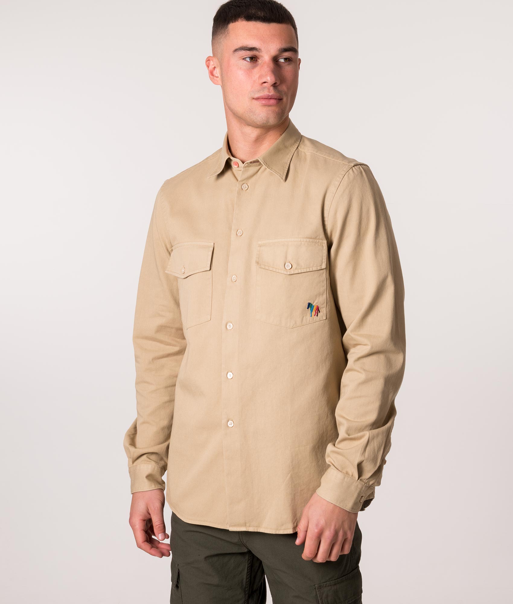 Broad-Stripe-Zebra-Shirt-Light-Beige-PS-Paul-Smith-EQVVS