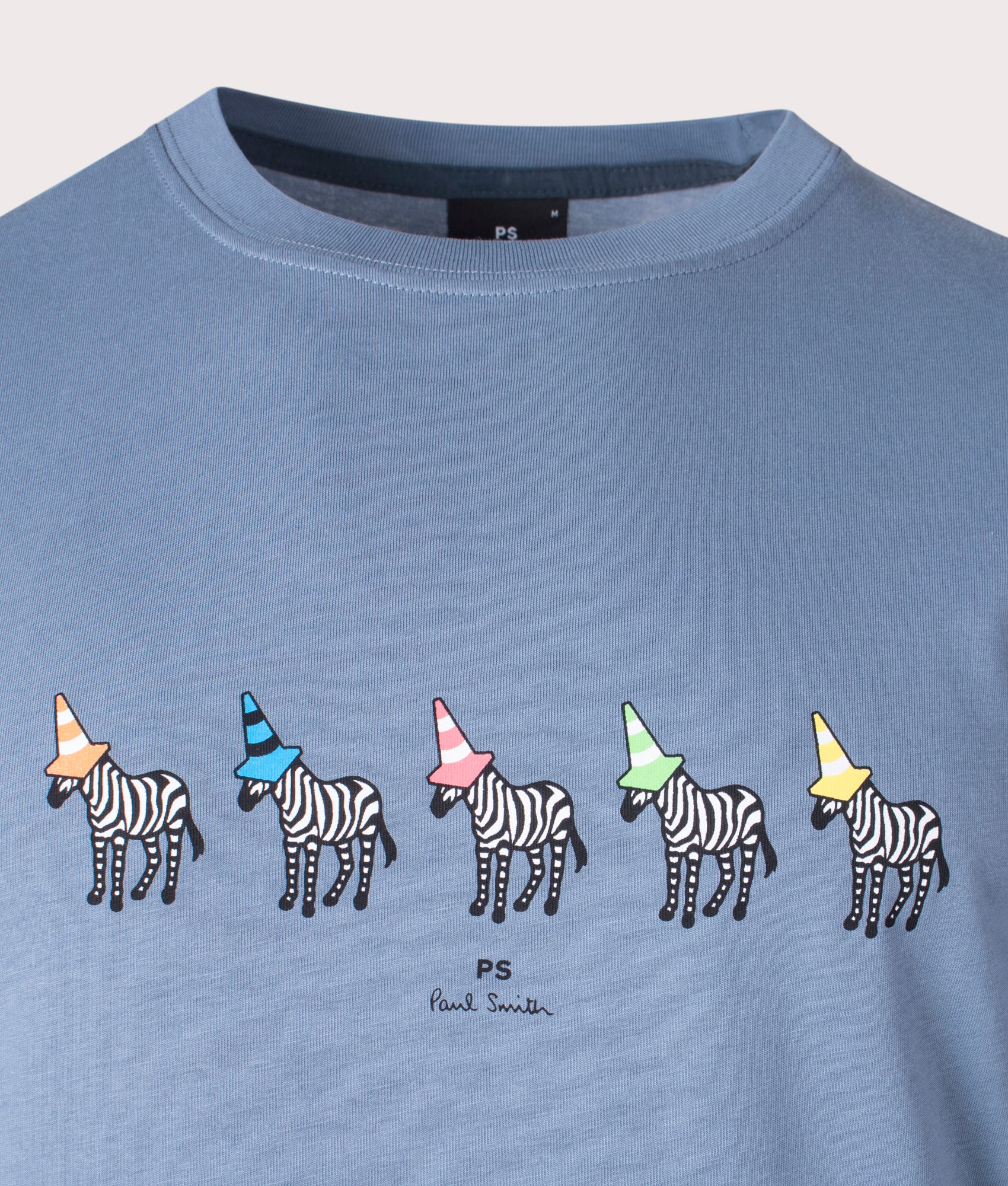 Zebra-Cones-Logo-T-Shirt-Greyish-Blue-PS-Paul-Smith-EQVVS