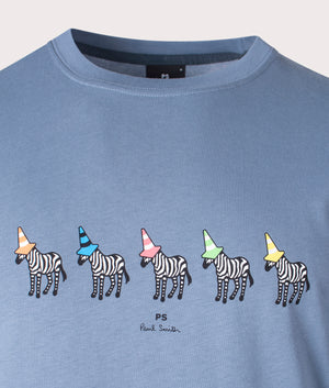 Zebra-Cones-Logo-T-Shirt-Greyish-Blue-PS-Paul-Smith-EQVVS