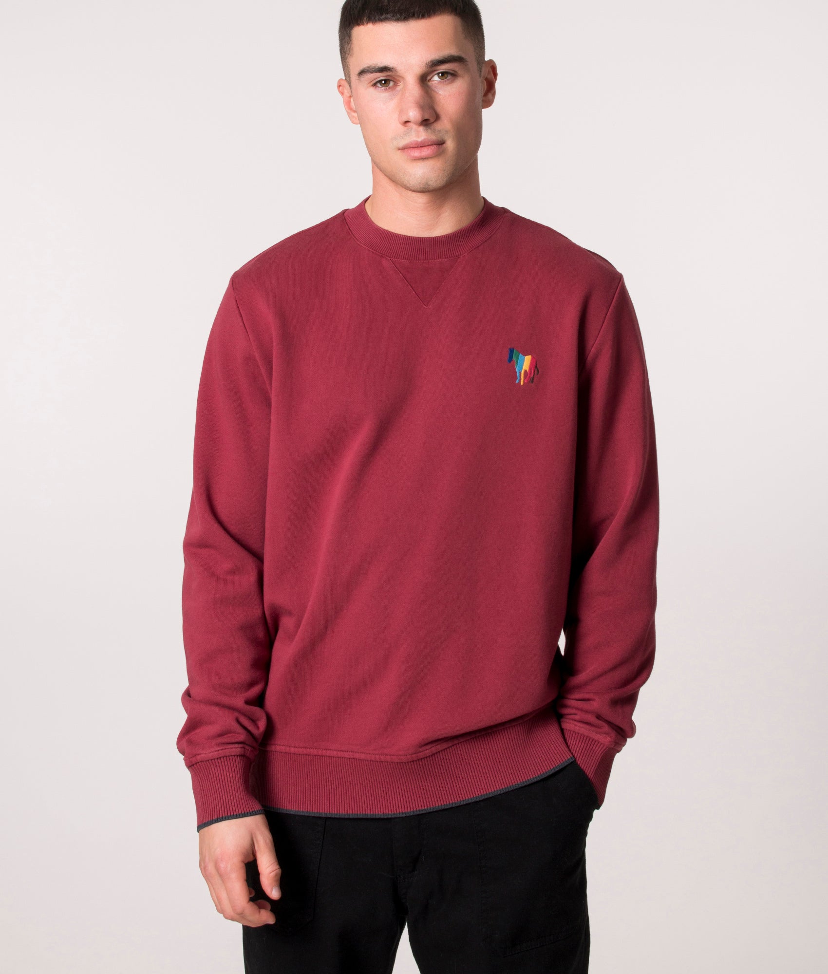 Broad-Stripe-Zebra-Emblem-Sweatshirt-Burgundy/-Borde-PS-Paul-Smith-EQVVS