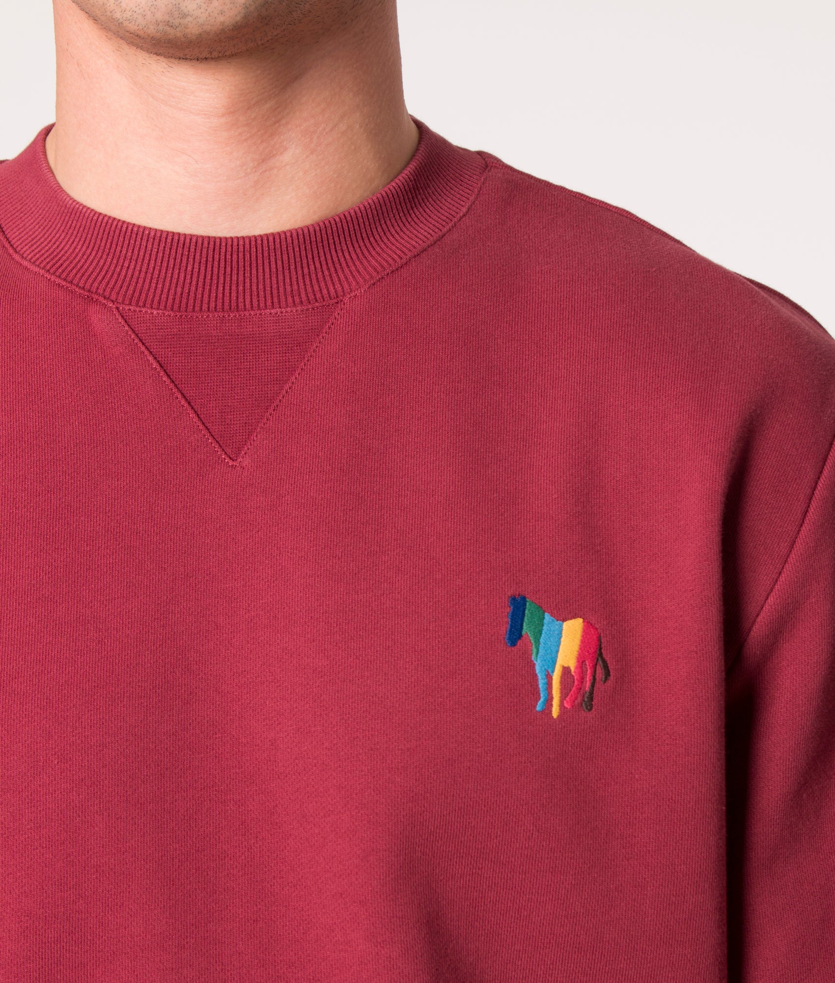 Broad-Stripe-Zebra-Emblem-Sweatshirt-Burgundy/-Borde-PS-Paul-Smith-EQVVS