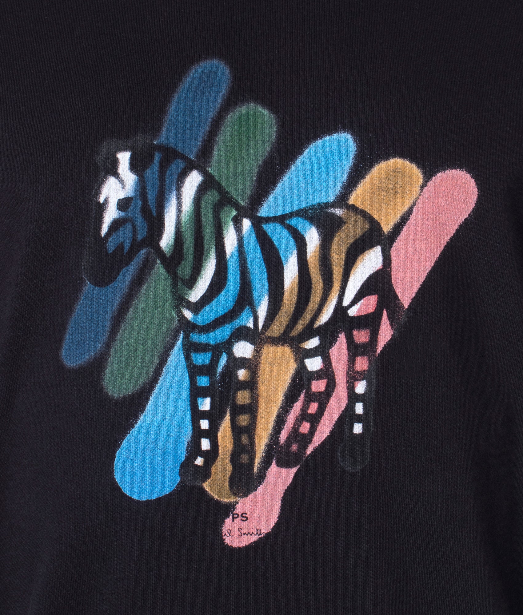 Regular Fit Broad Stripe Zebra Logo T-Shirt