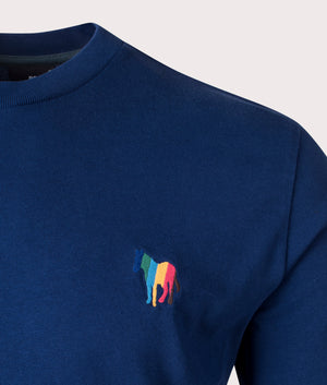 Broad-Stripe-Zebra-Logo-T-Shirt-Cobalt-Blue-PS-Paul-Smith-EQVVS
