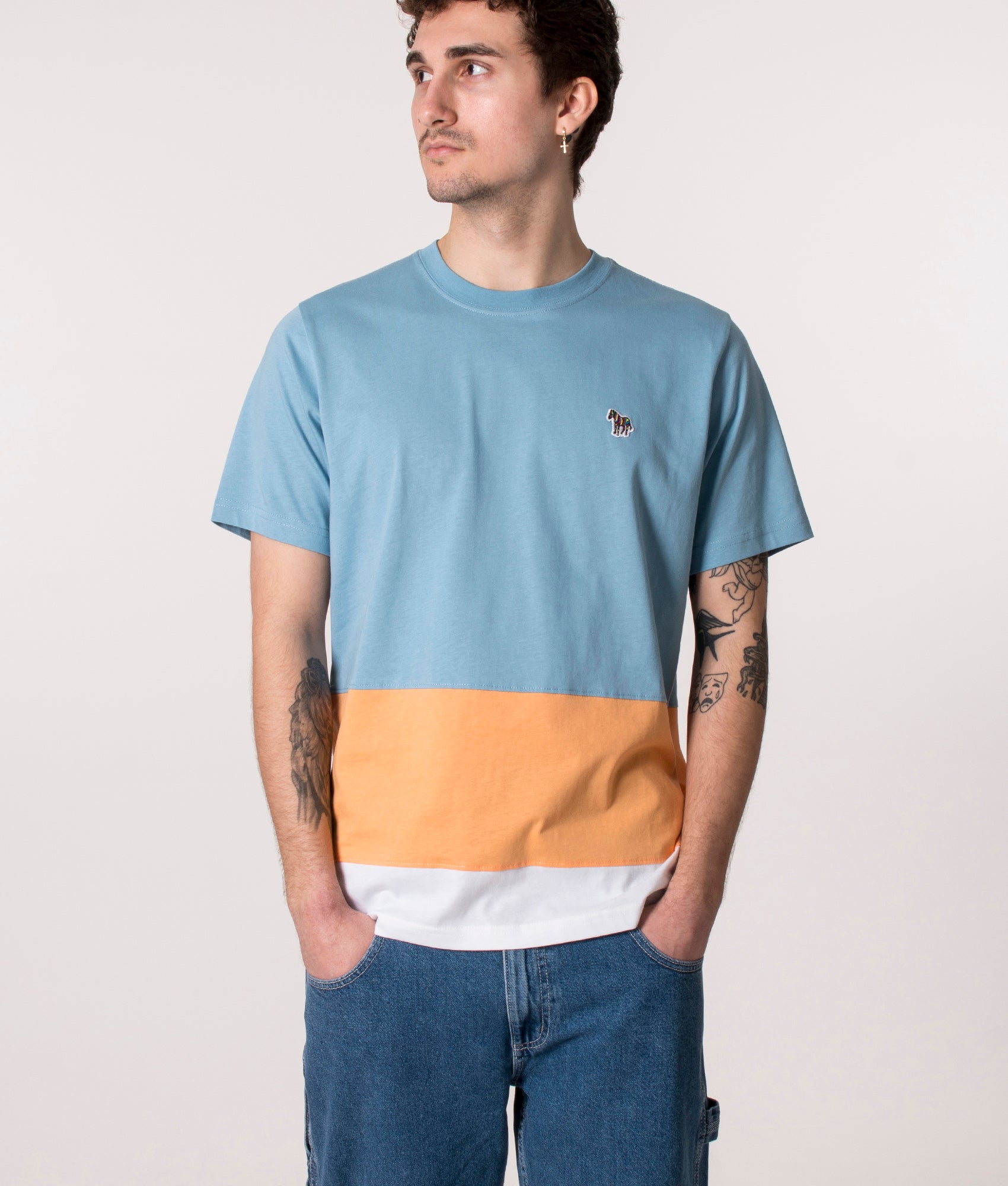 Colourblock-Zebra-Logo-T-Shirt-Light-Blue-PS-Paul-Smith-EQVVS