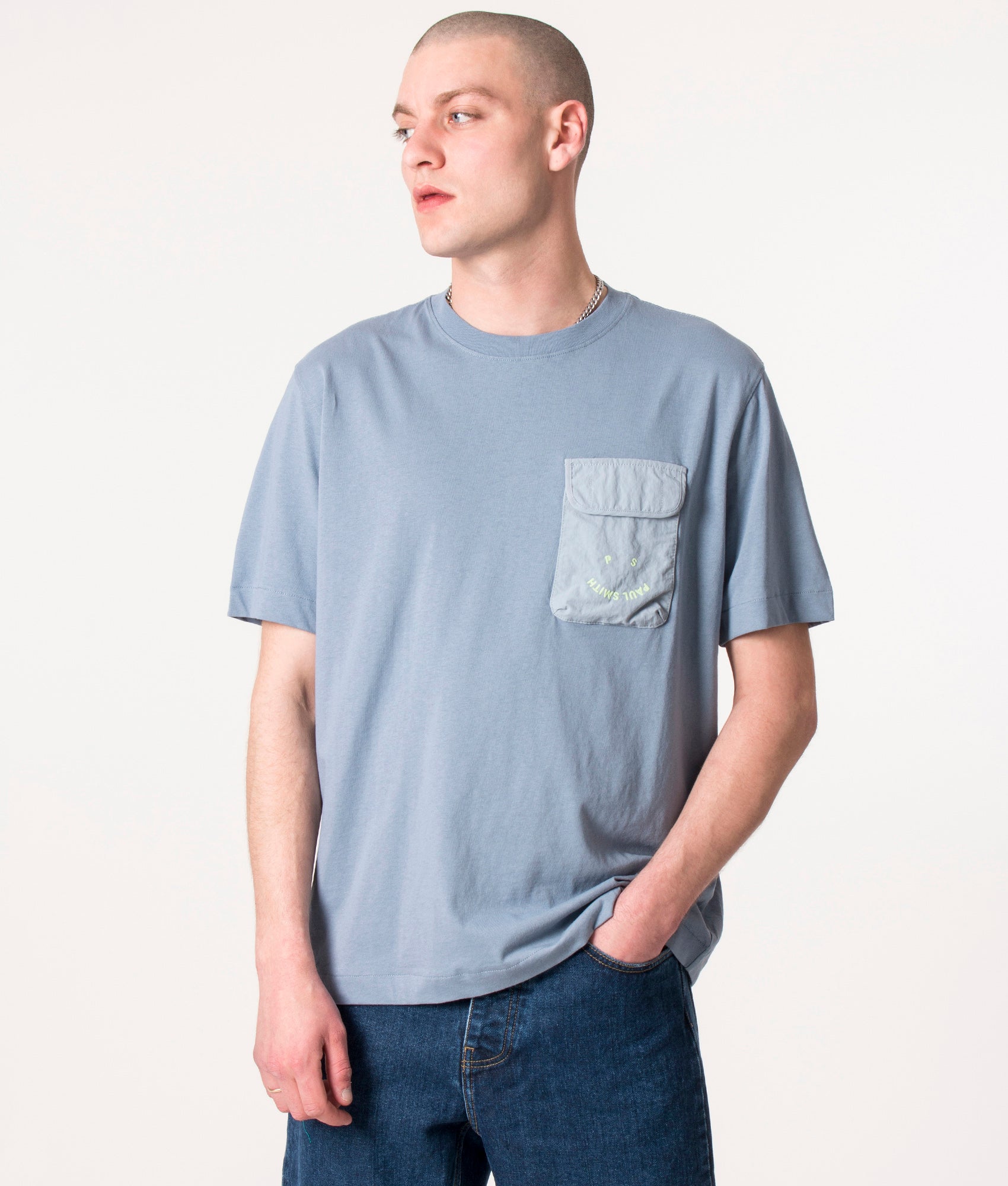PS-Happy-T-Shirt-Greyish-Blue-PS-Paul-Smith-EQVVS