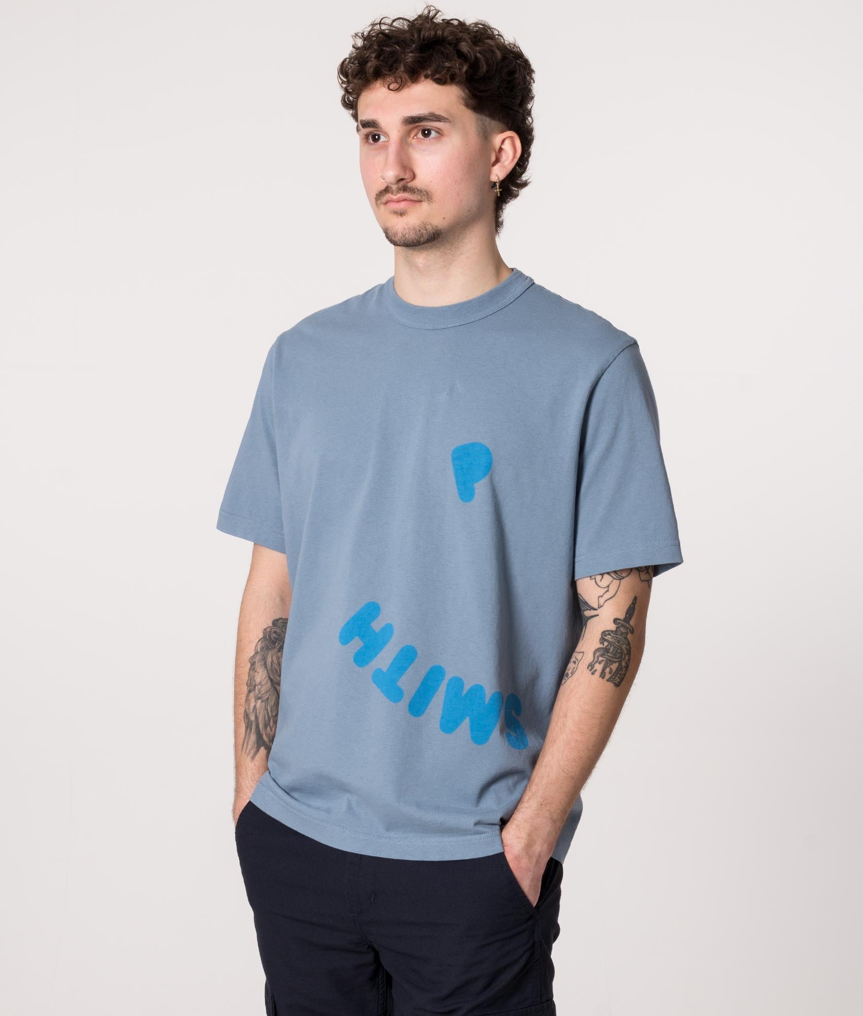 PS-Happy-Print-T-Shirt-Greyish-Blue-PS-Paul-Smith-EQVVS