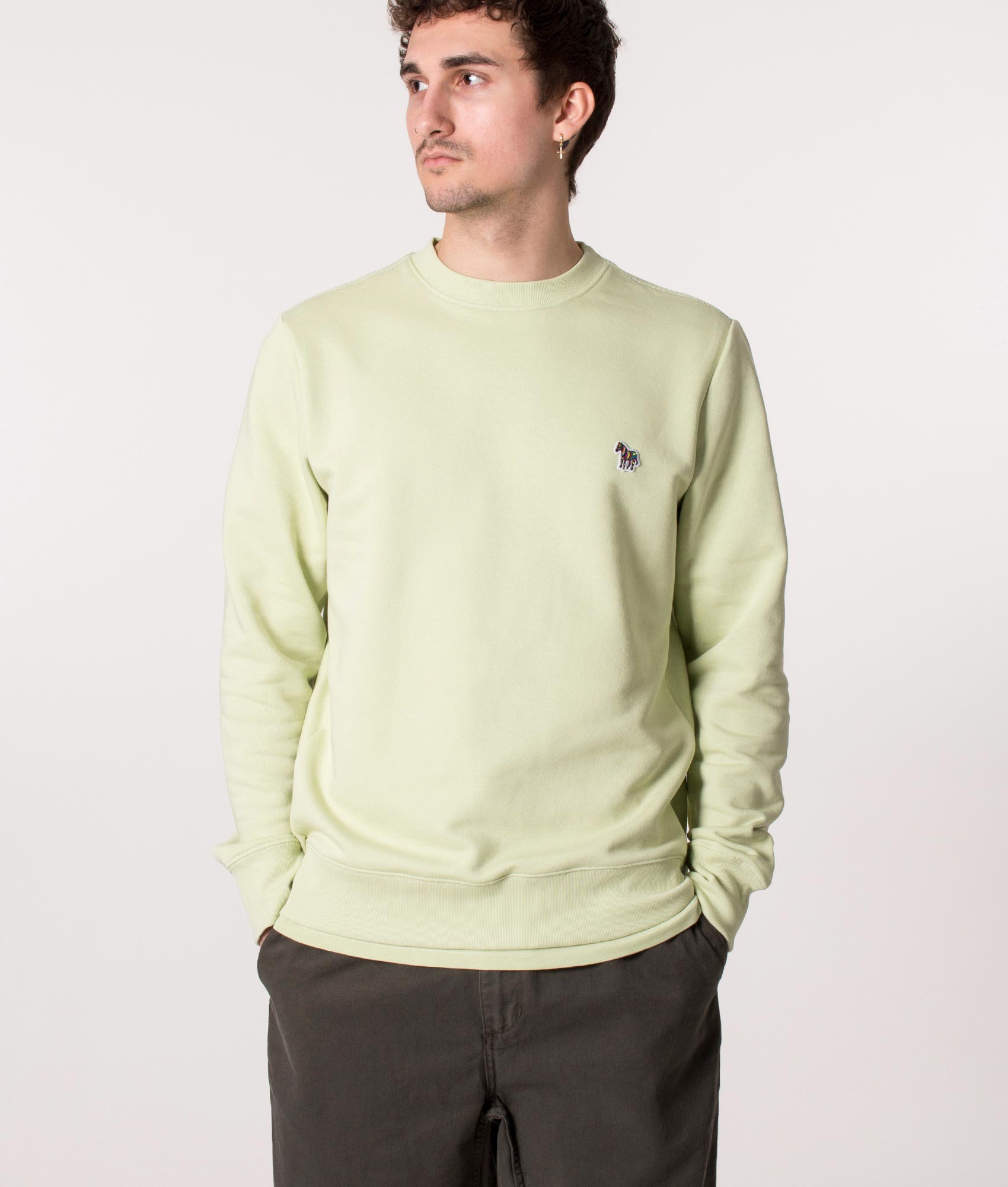 Zebra-Logo-Sweatshirt-Pea-Green-PS-Paul-Smith-EQVVS