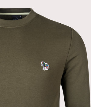 Colourblock-Zebra-Logo-Sweatshirt-Olive-Green-PS-Paul-Smith-EQVVS