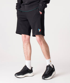 Regular Fit Broad Stripe Sweat Shorts