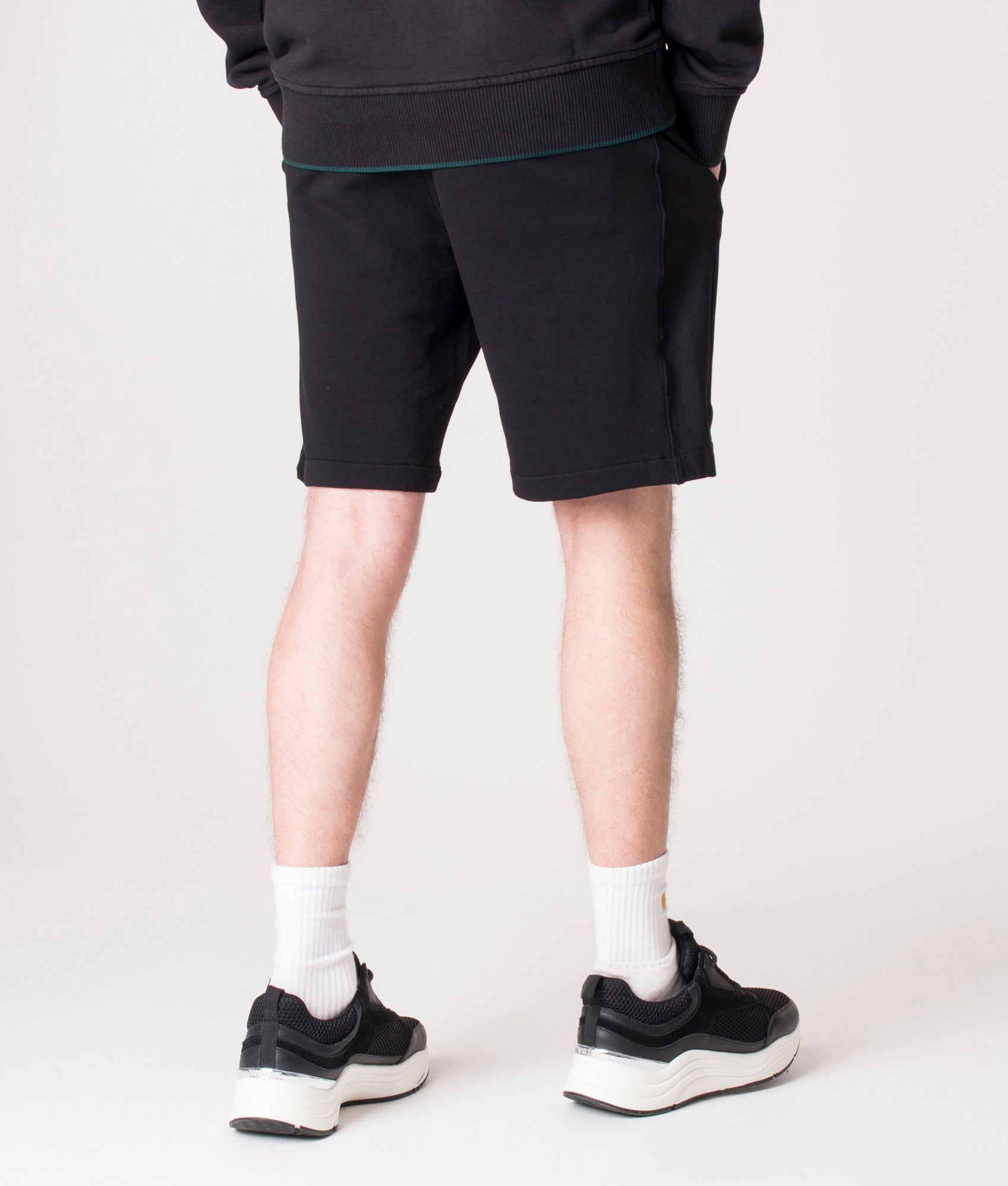 Regular Fit Broad Stripe Sweat Shorts