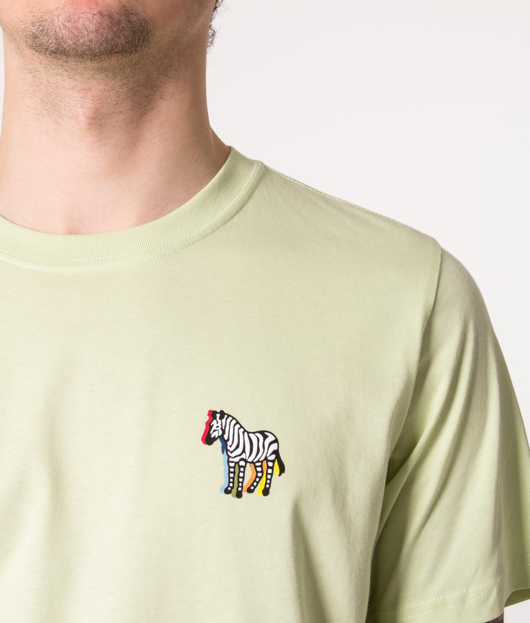 Black-and-White-Zebra-Logo-T-Shirt-Green-PS-Paul-Smith-EQVVS
