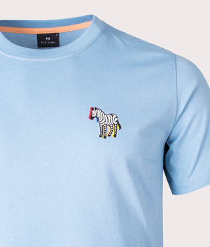 Black-and-White-Zebra-Logo-T-Shirt-Light-Blue-PS-Paul-Smith-EQVVS