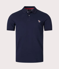 Regular Fit Zebra Logo Polo Shirt: 49 Very Dark Navy 