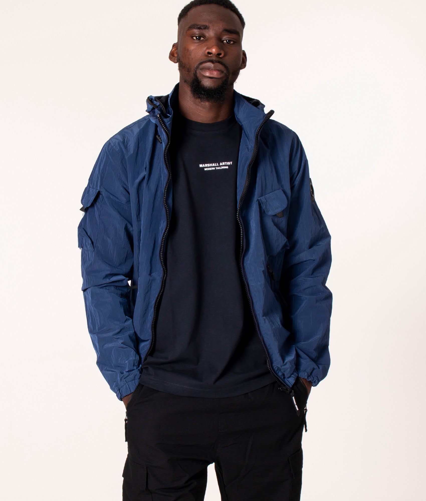 Scudo-Nylon-Jacket-French-Navy-Marshall-Artist-EQVVS