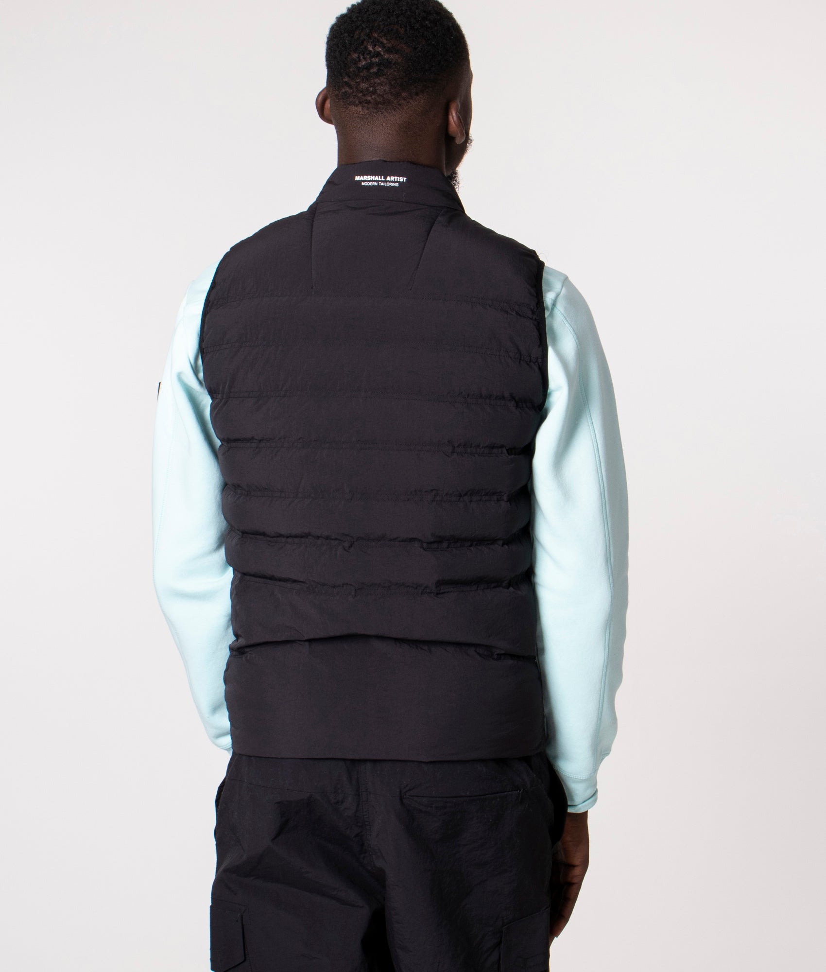 Lightweight-Bubble-Gilet-Black-Marshall-Artist-EQVVS
