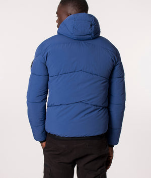 Transalpino Bubble Jacket in French Navy by Marshall Artist at EQVVS Model Back
