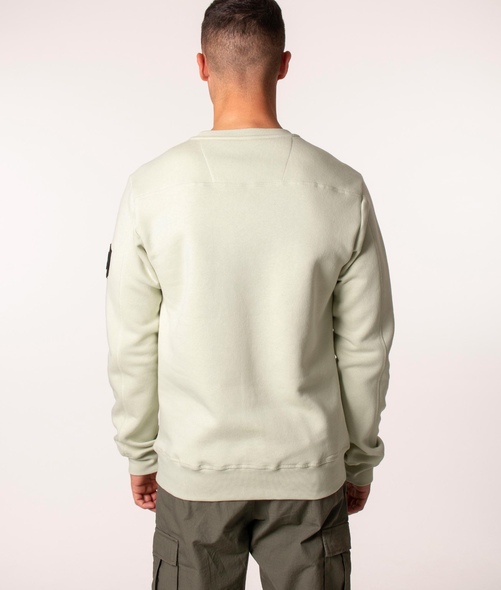 Siren Crew Neck Sweatshirt in Pistachio, Marshall Artist, EQVVS, Back Model