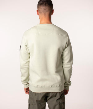 Siren Crew Neck Sweatshirt in Pistachio, Marshall Artist, EQVVS, Back Model