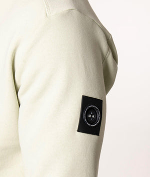 Siren Crew Neck Sweatshirt in Pistachio, Marshall Artist, EQVVS, Sleeve Detail Model
