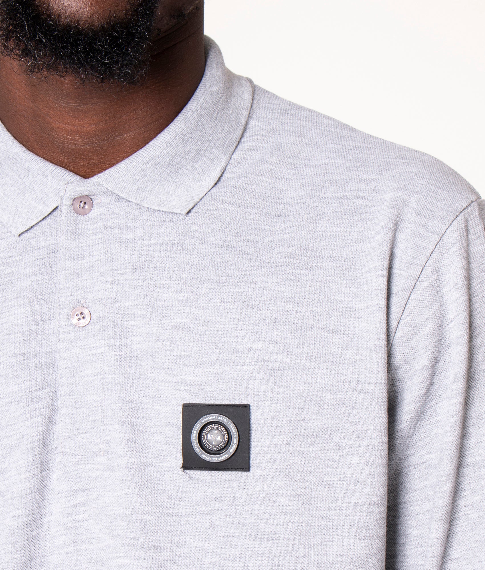 Long-Sleeve-Siren-Polo-Shirt-Grel-Marl-Marshall-Artist-EQVVS