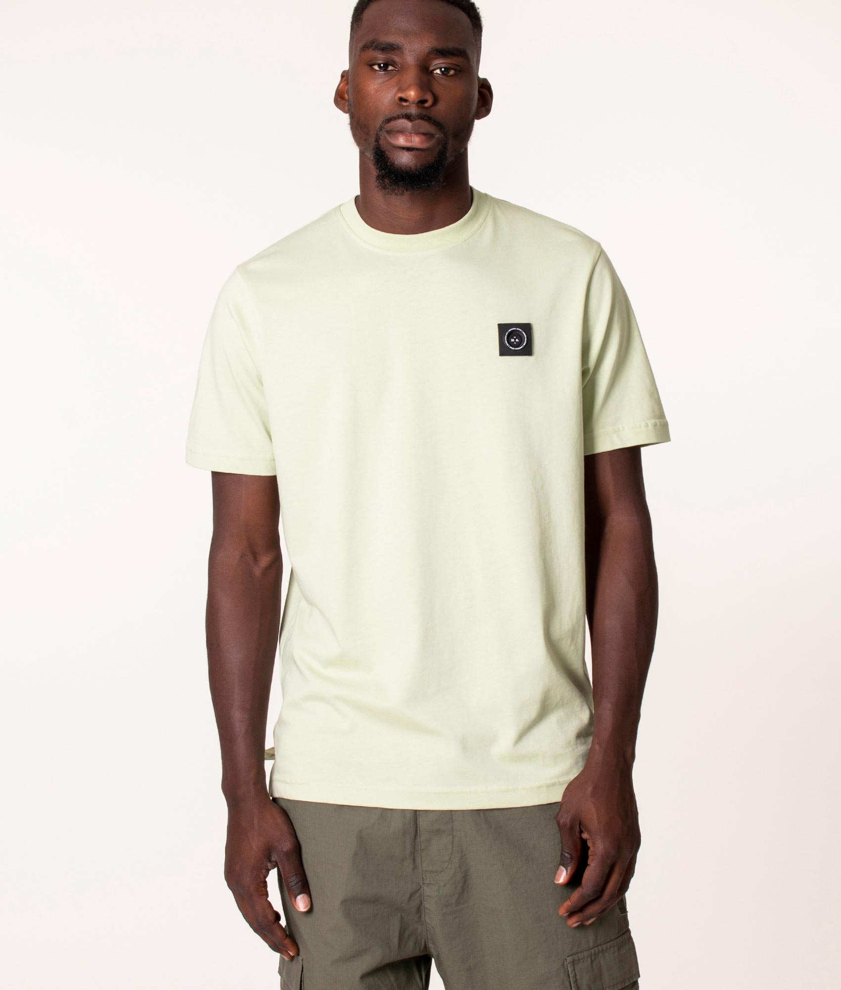 Siren T-Shirt in Pistachio, MArshall Artist, EQVVS, Front Model Shot