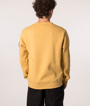 Siren Crew Sweat in Mustard by Marshall Artist at EQVVS Model Back