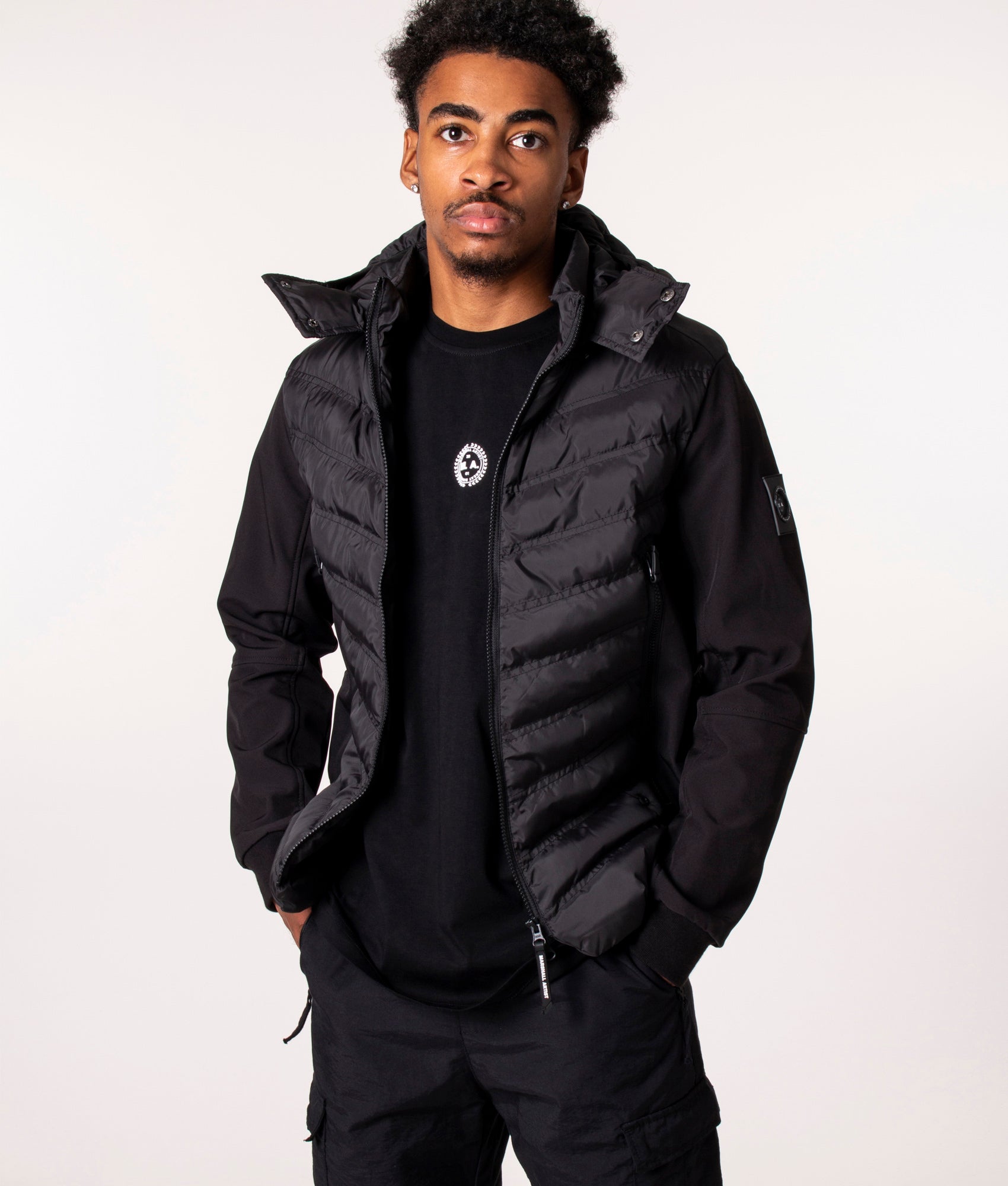 Takeda-Softshell-Hybrid-Jacket-Black-Marshall-Artist-EQVVS