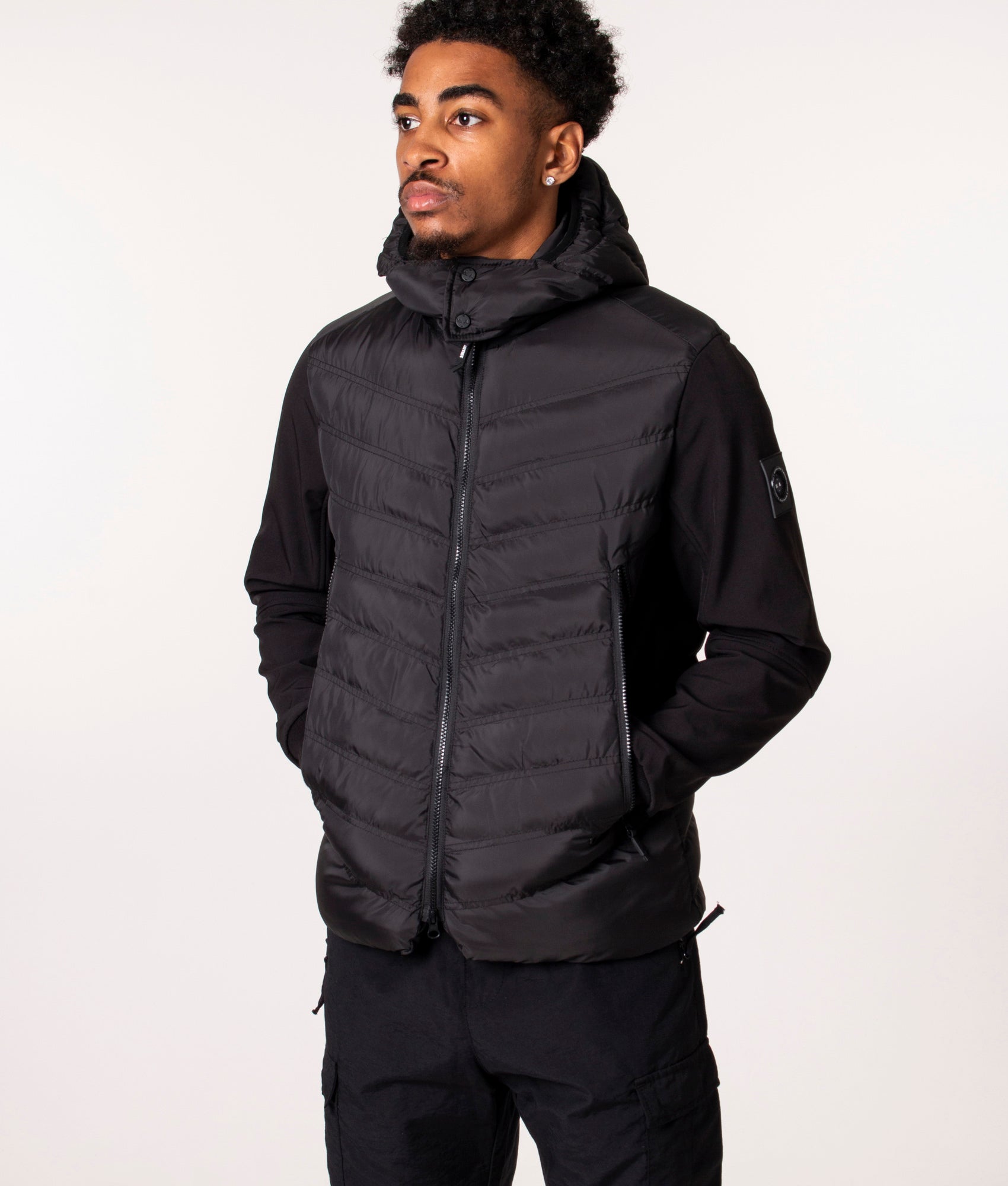 Takeda-Softshell-Hybrid-Jacket-Black-Marshall-Artist-EQVVS