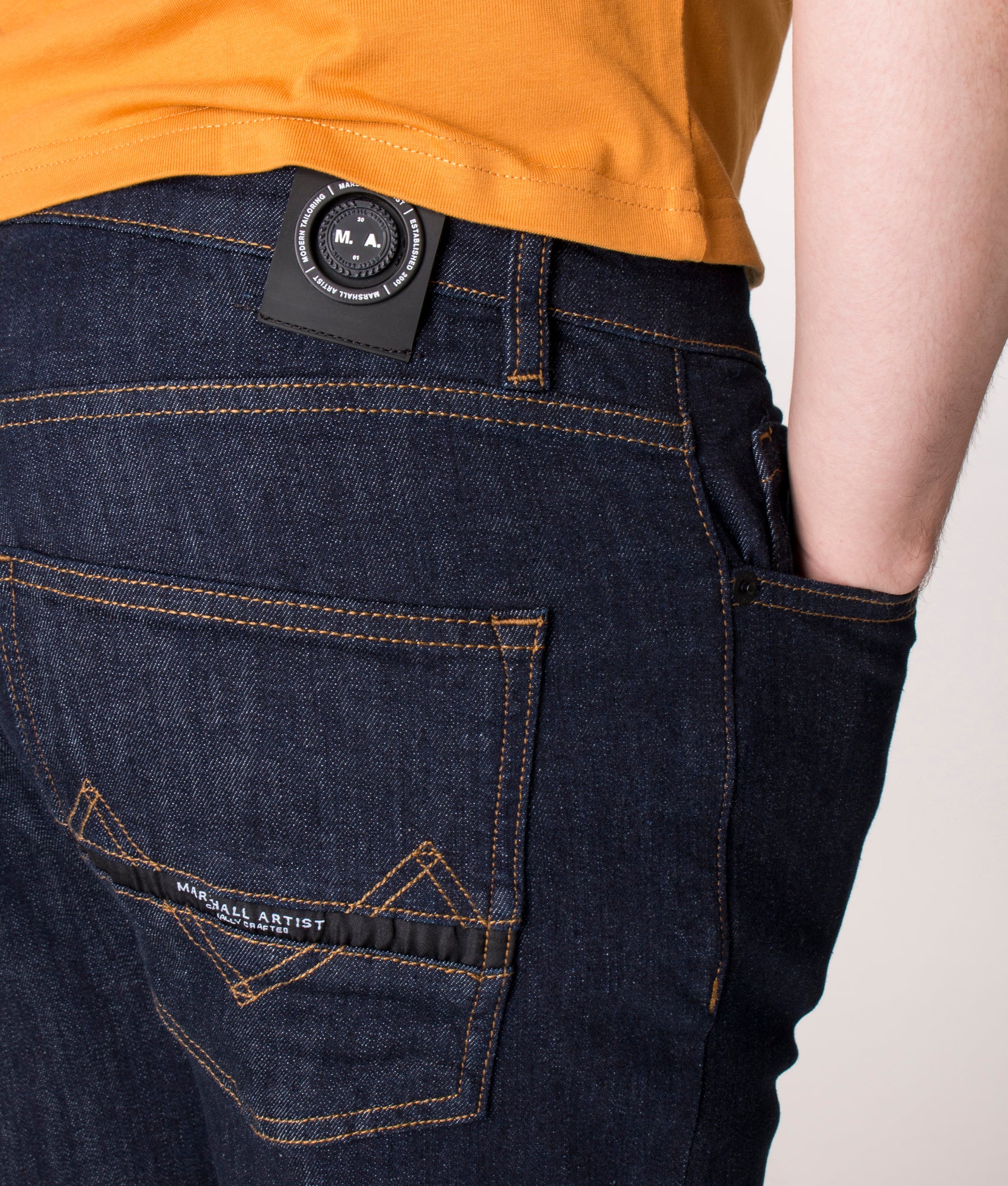 Slim-Fit-Tapered-Artist-Jeans-Indigo-Rinse-Marshall-Artist-EQVVS