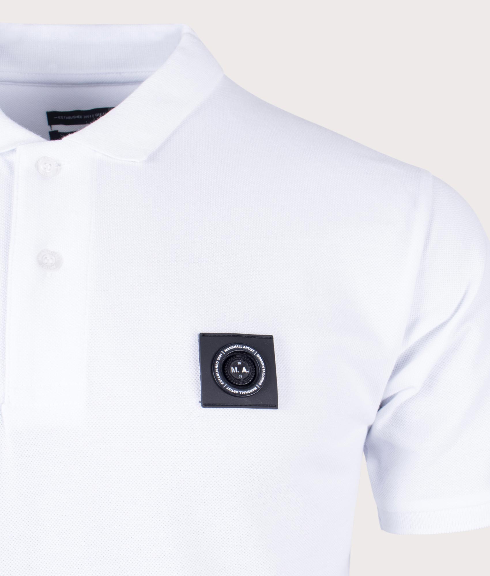 Siren-Polo-Shirt-White-Marshall-Artist-EQVVS