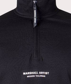 Quarter-Zip-Injection-Sweatshirt-Black-Marshall-Artist-EQVVS