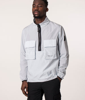 Quarter-Zip-Lightweight-Krinkle-Nylon-Jacket-Dolphin-Grey-Marshall-Artist-EQVVS