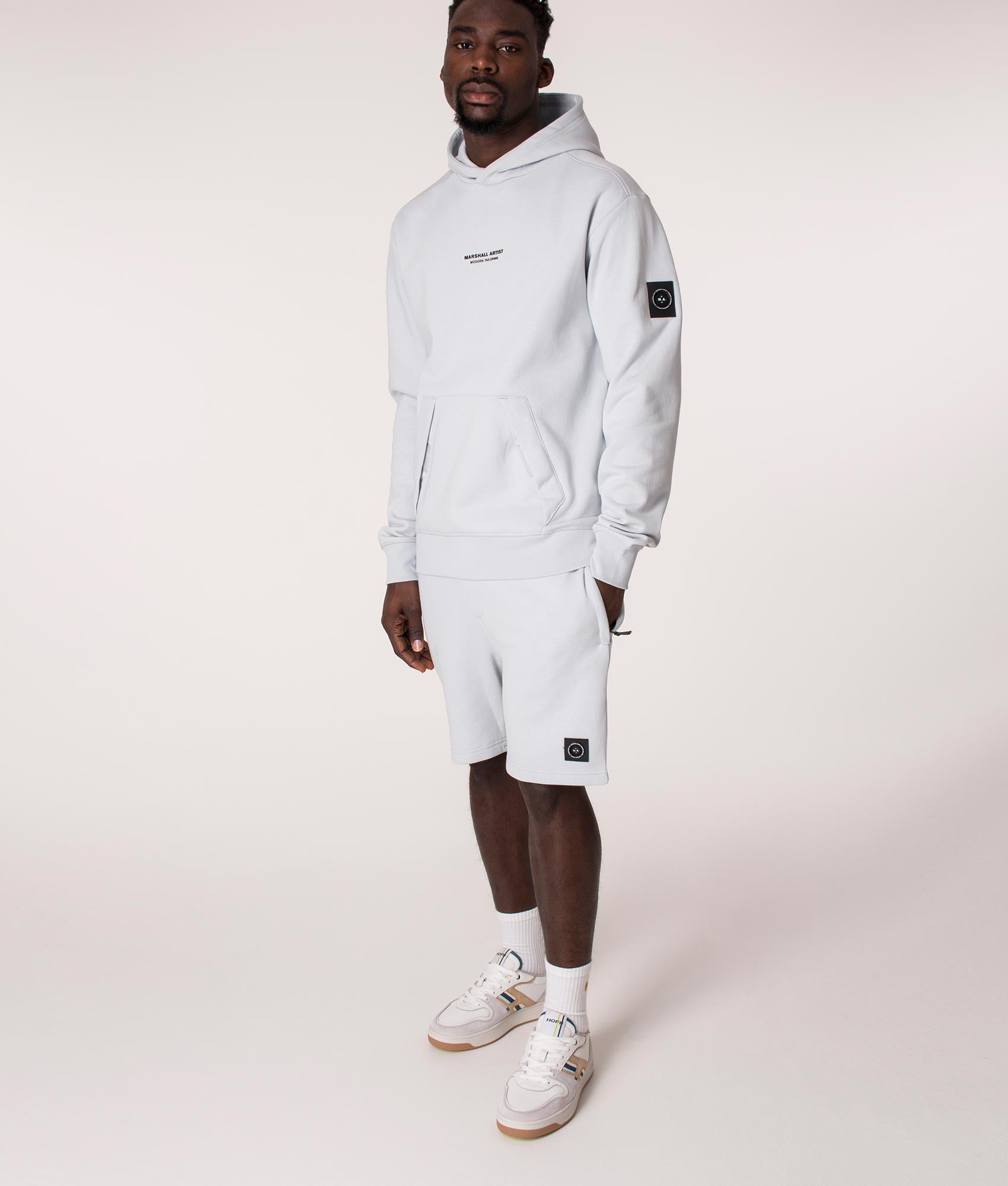 Regular-Fit-Siren-Fleece-Sweat-Shorts-Dolphin-Grey-Marshall-Artist-EQVVS