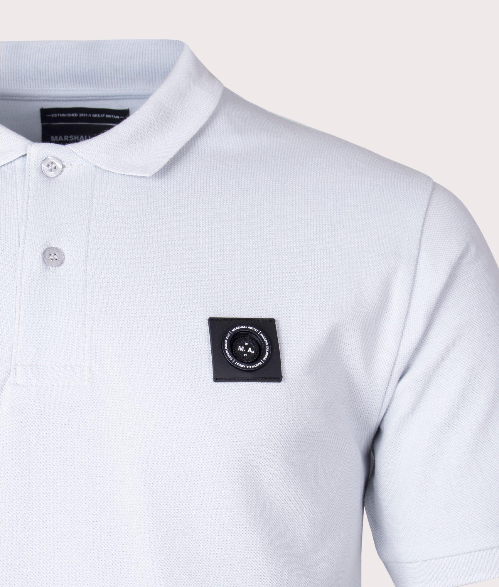Siren-Polo-Shirt-Dolphin-Grey-Marshall-Artist-EQVVS