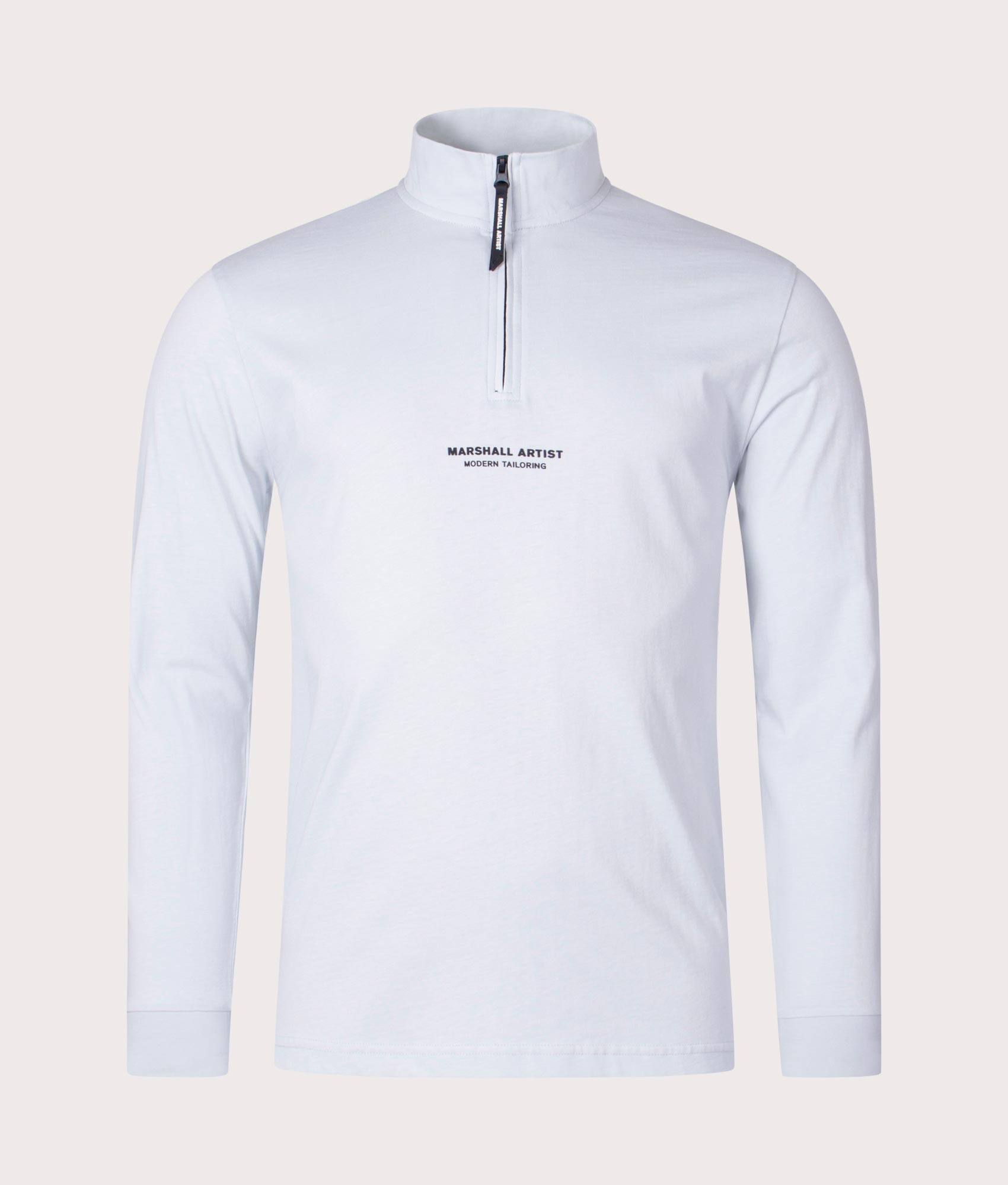 Quarter-Zip-Injection-Sweatshirt-Dolphin-Grey-Marshall-Artist-EQVVS