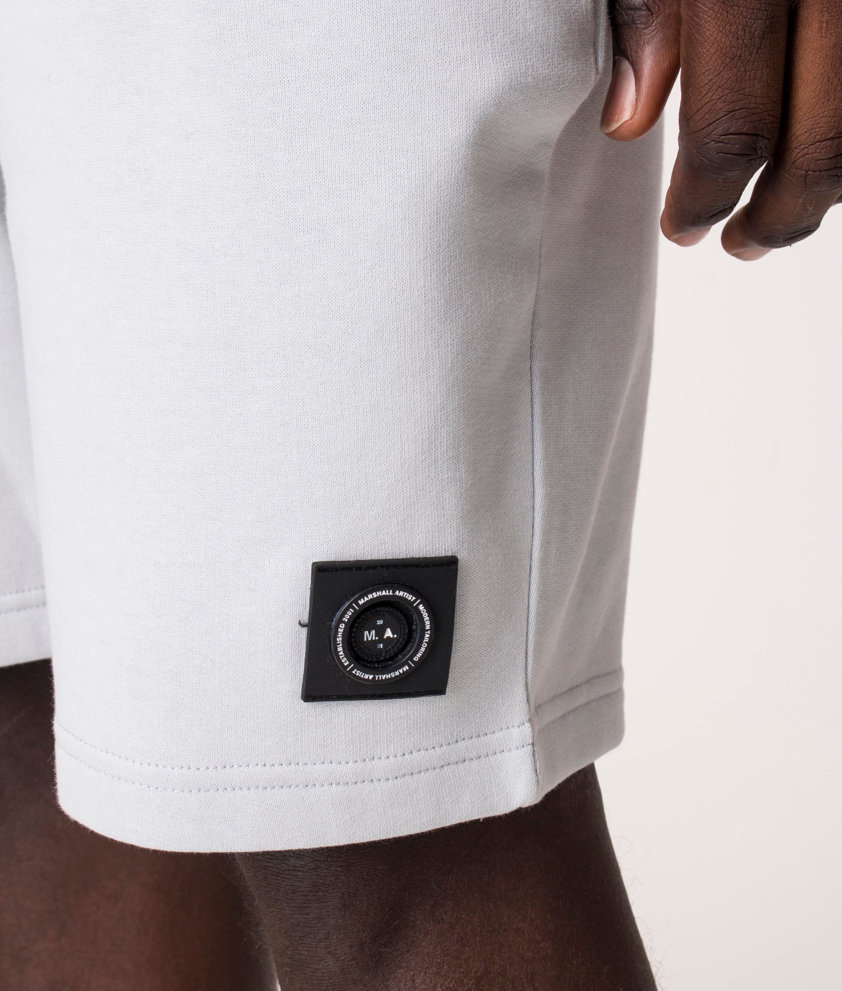 Regular-Fit-Siren-Fleece-Sweat-Shorts-Dolphin-Grey-Marshall-Artist-EQVVS