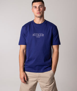 Relaxed-Fit-Johannes-Norse-Logo-T-Shirt-Ultra-Marine-Norse-Projects-EQVVS