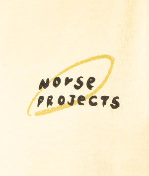 Johannes-Norse-X-Mayumi-Logo-Short-Sleeve-T-Shirt-Pale-Lemon-Norse-Projects-EQVVS