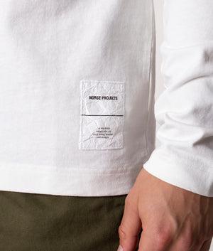 Relaxed-Fit-Holger-Tab-Series-Logo-Long-Sleeve-T-Shirt-White-Norse-Projects-EQVVS