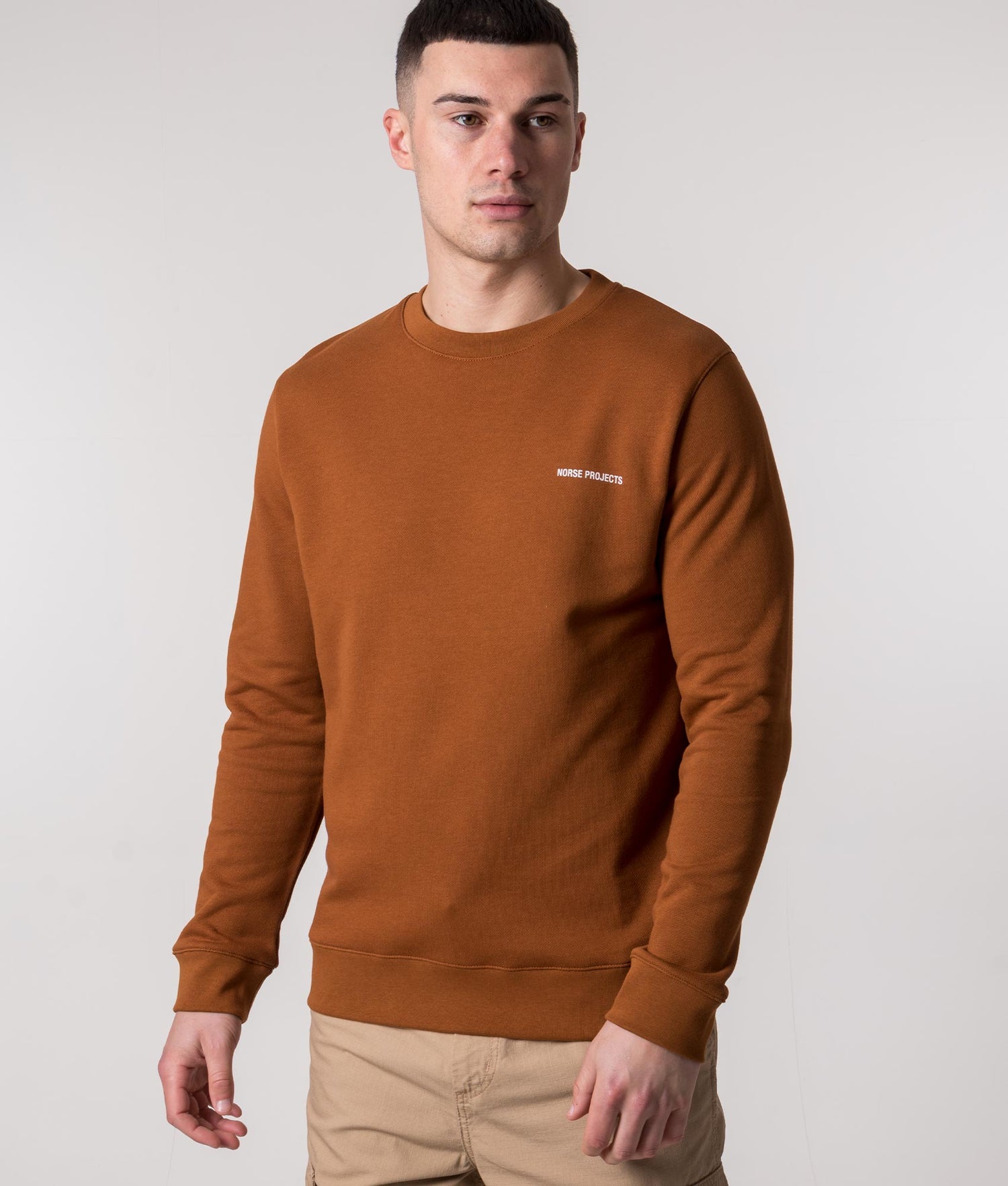 Vagn Logo Sweatshirt Rufous Orange | Norse Projects | EQVVS