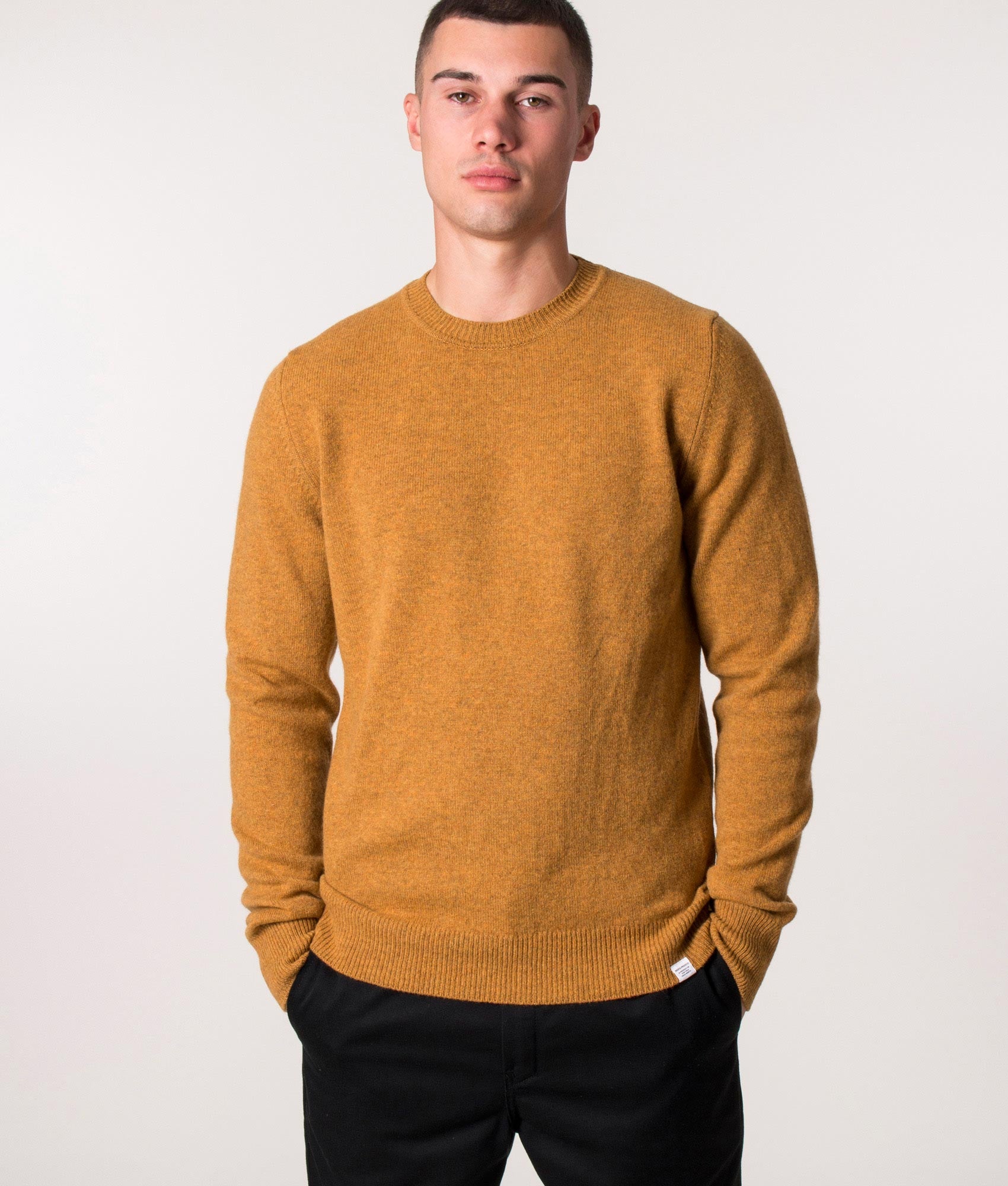 Sigfred-Lambswool-Knitted-Jumper-Mustard-Yellow-Norse-Projects-EQVVS