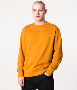 Arne Logo Sweatshirt Turmeric Yellow Norse Projects EQVVS