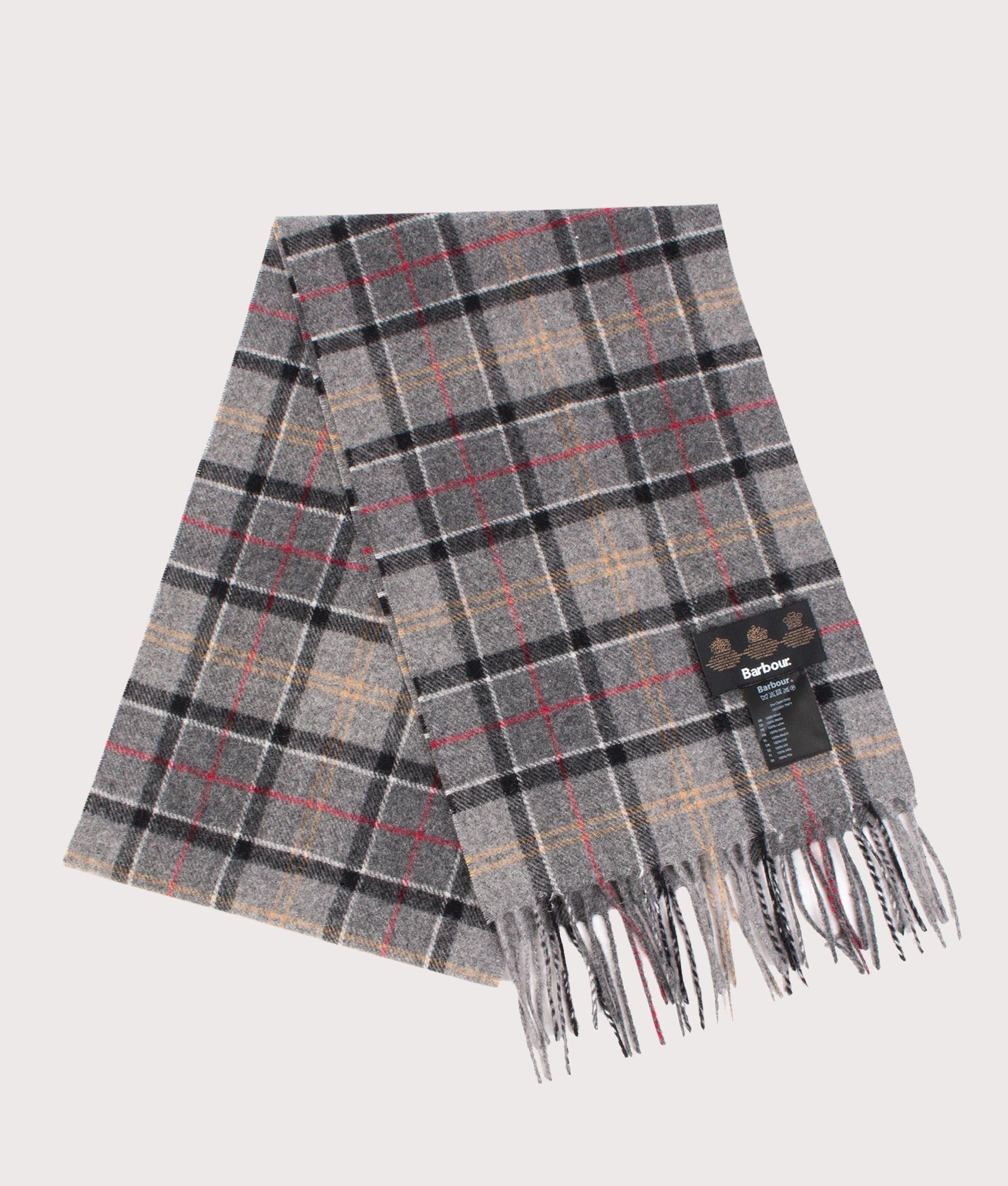 Barbour Lifestyle Tartan Scarf in Modern Tartan at EQVVS Menswear. Front shot.