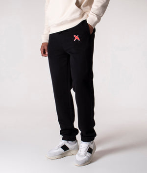 Armani Sustainability Values organic cotton fleece jogger logo sweatpants