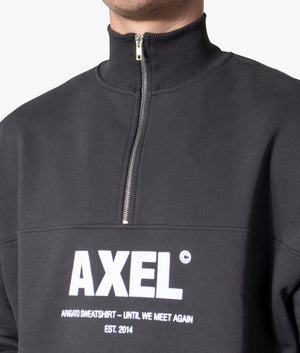 Oversized-Quarter-Zip-Adios-Sweatshirt-Faded-Black-EQVVS