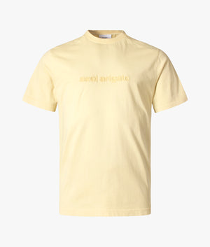 Exit-Short-Sleeve-T-Shirt-Natural-Yellow-Axel-Arigato-EQVVS
