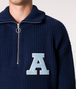 Team-Half-Zip-Sweatshirt-Navy-Blue-Axel-Arigato-EQVVS