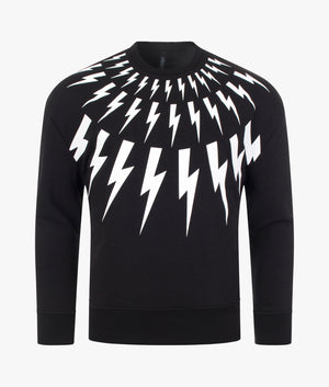 Fair-Isle-Thunderbolt-Sweatshirt-Black-White-Neil-Barrett-EQVVS