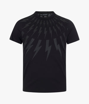 Fair-Isle-Thunderbolt-T-Shirt-Black-Black-Neil-Barrett-EQVVS