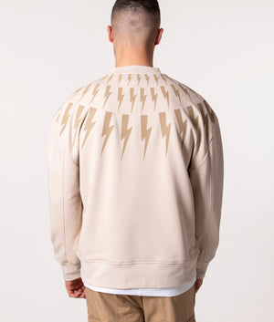 Relaxed-Fit-Fair-Isle-Thunderbolt-Sweatshirt-Natural/Dark-Beige-Neil-Barrett-EQVVS